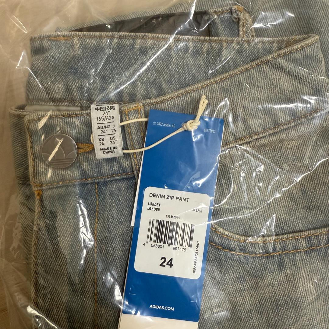 新品24 ADILENIUM シーズン3 ジップウォッシュド デニム パンツ