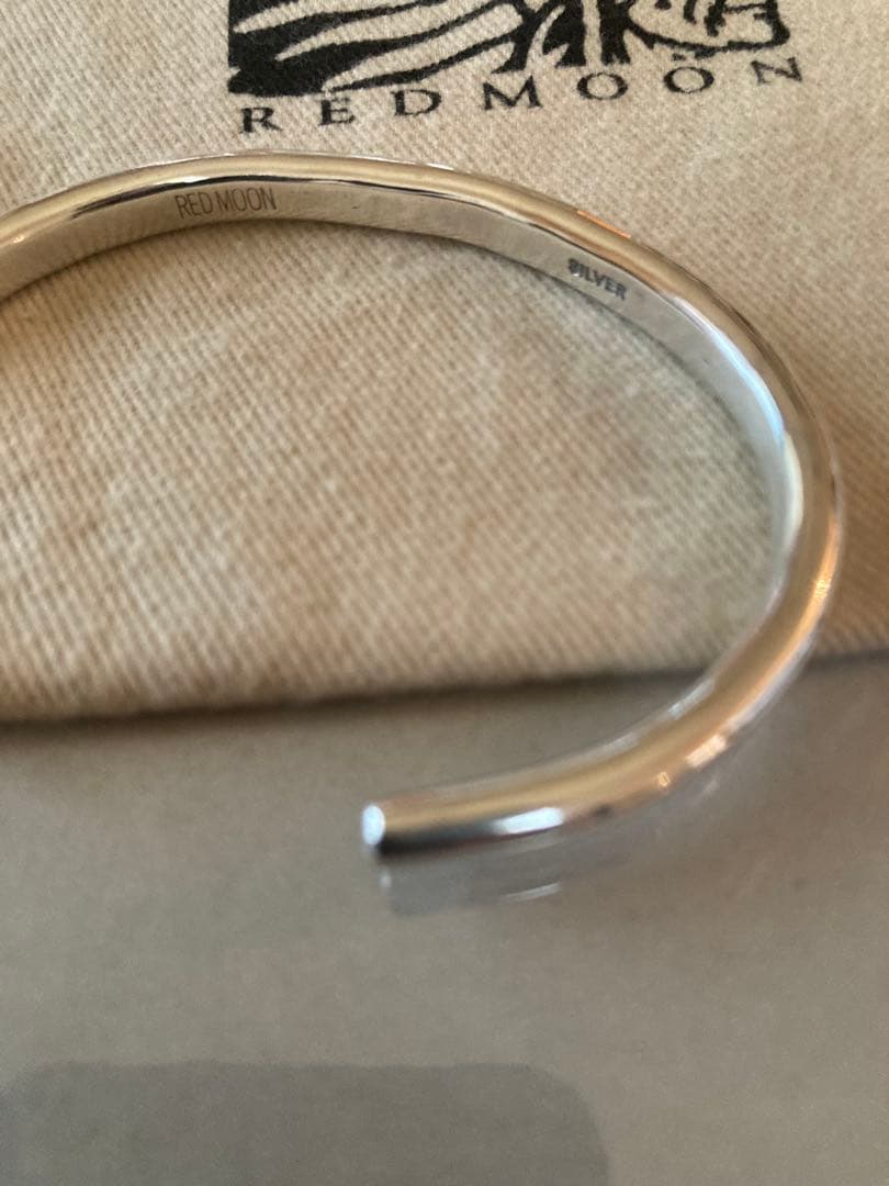 レッドムーン　バングル　スターリングシルバー