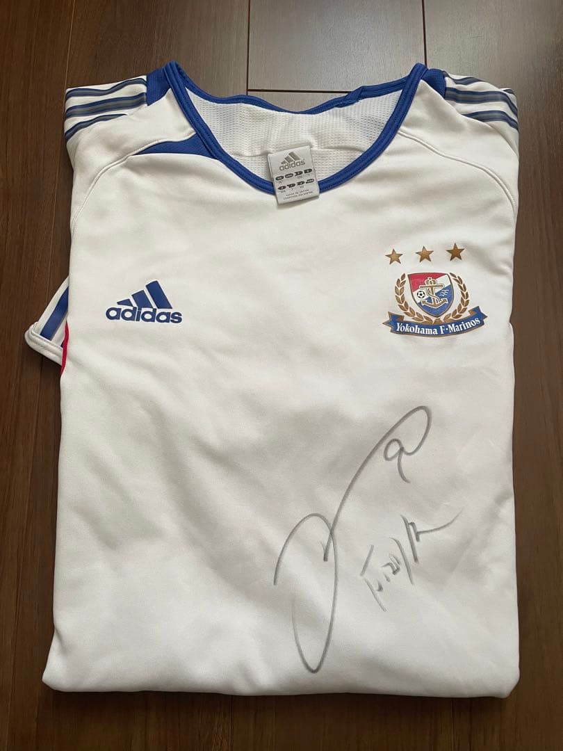 横浜F・マリノス adidas サイン入りウェア(久保 竜彦選手)