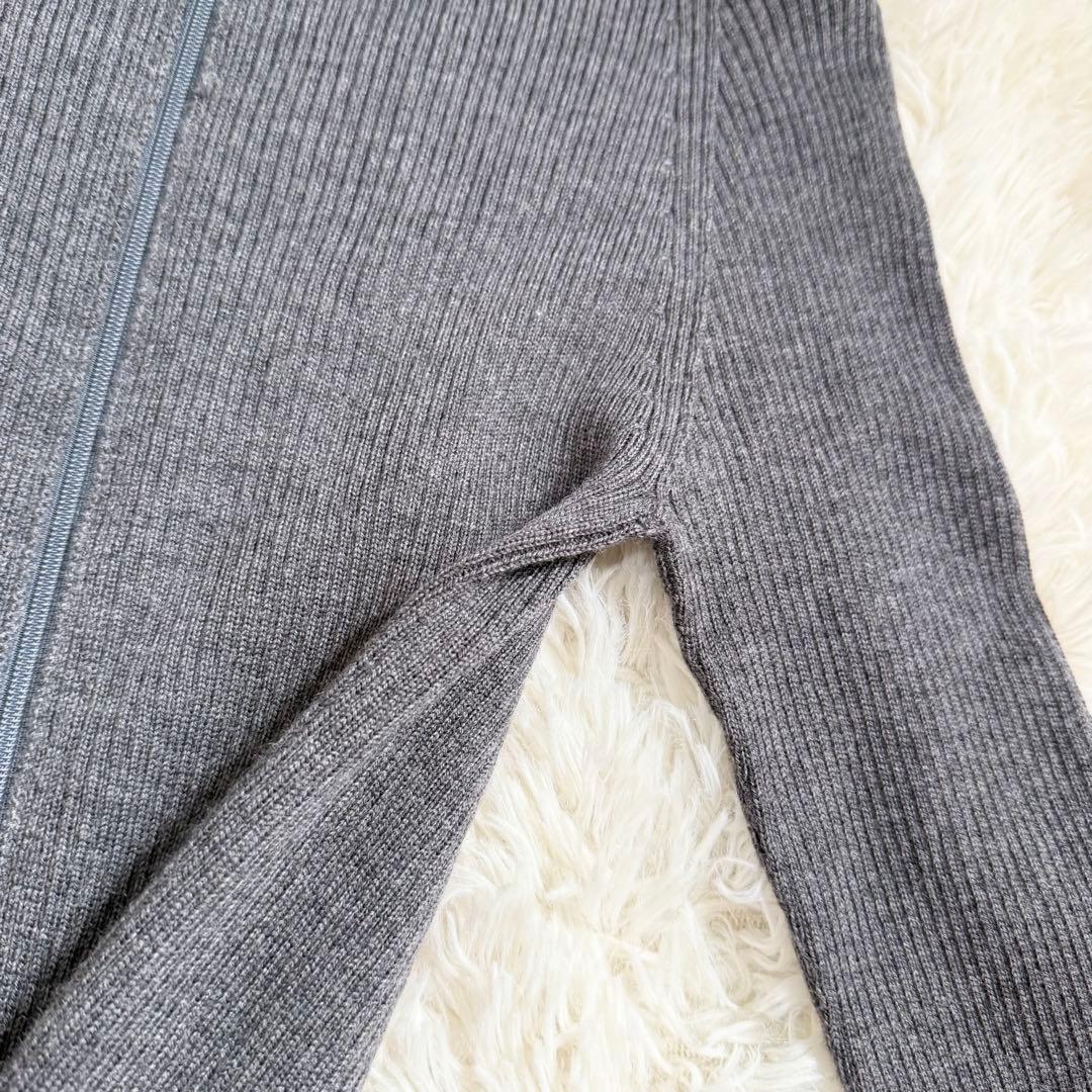 【美品】ヨウジヤマモト　ドライバーズニット　ダブルジップ　バイカラー　羊毛