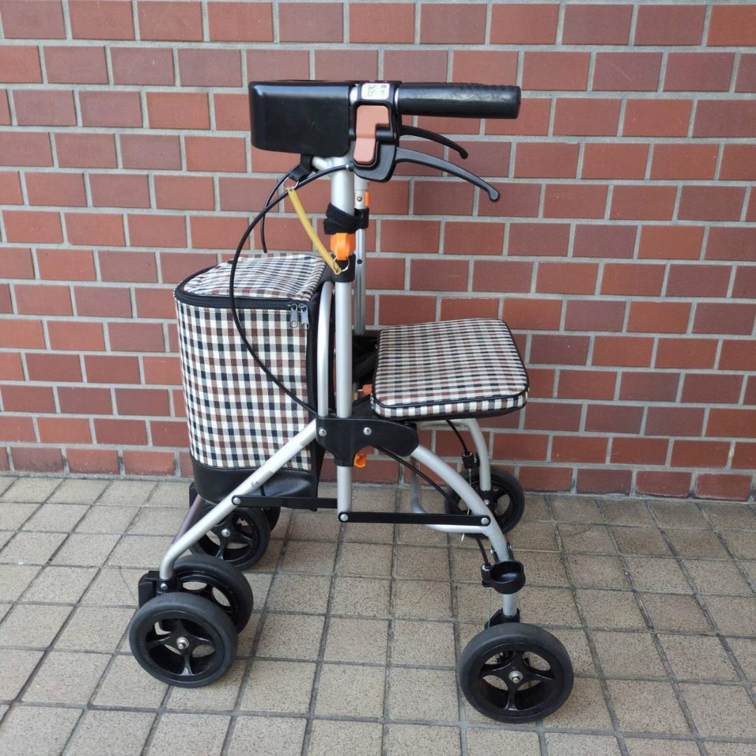 ☆☆シルバーカー　幸和製作所　テイコブポルタ STU02 チェックブラウン