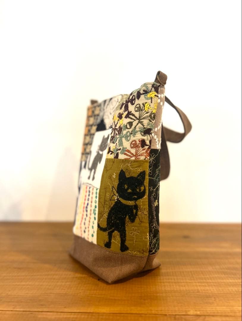 pjcクロッチくんhandmade パッチワークトートバッグ　ミナペルホネン
