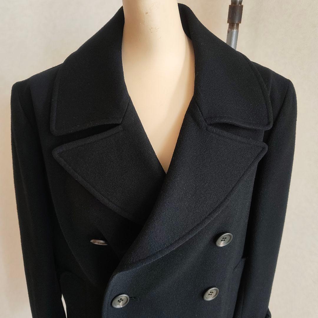 ヴィンテージ　 Y's /ワイズ ウールコート ダブル ブラック 2