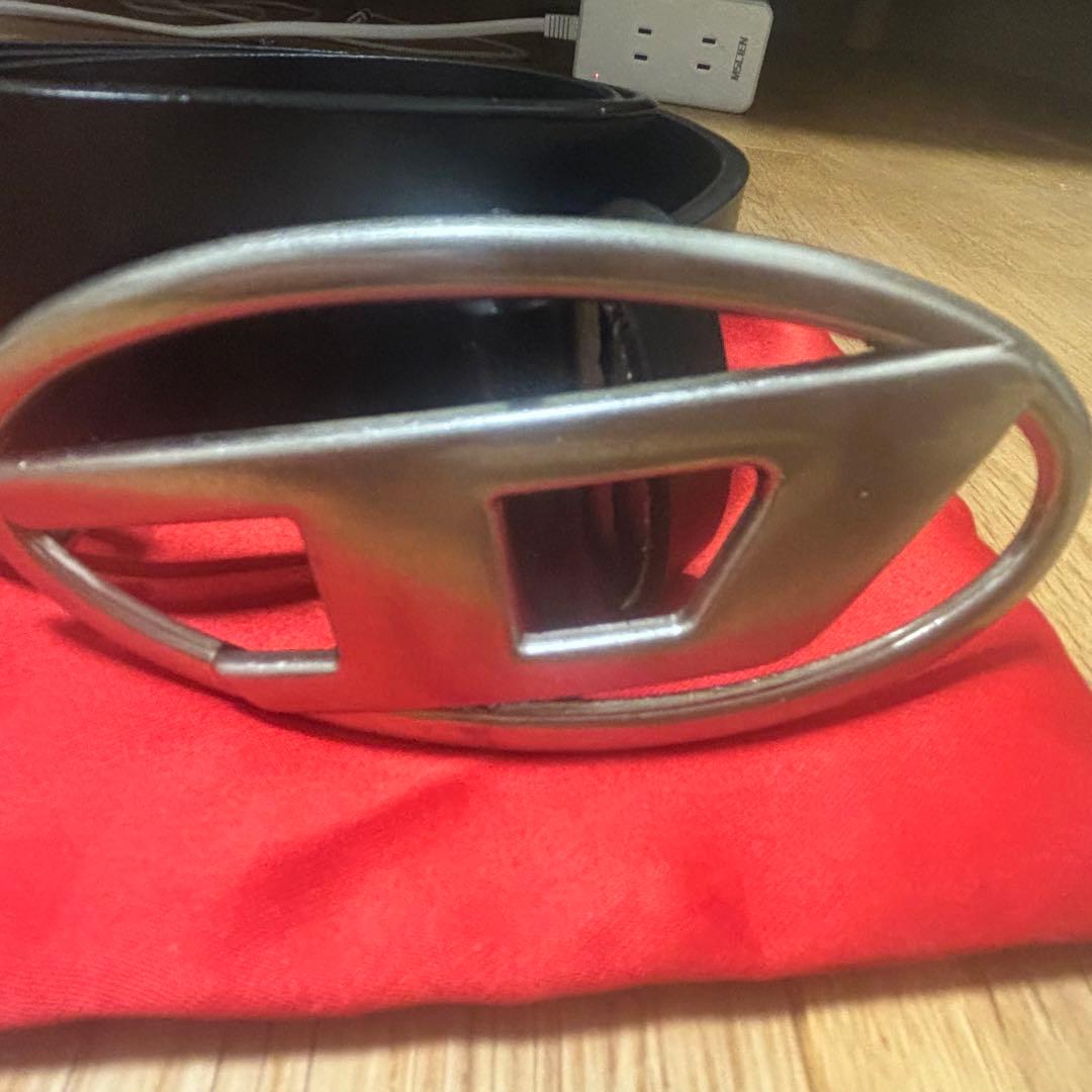 DIESEL ブラック ベルト レザーベルト