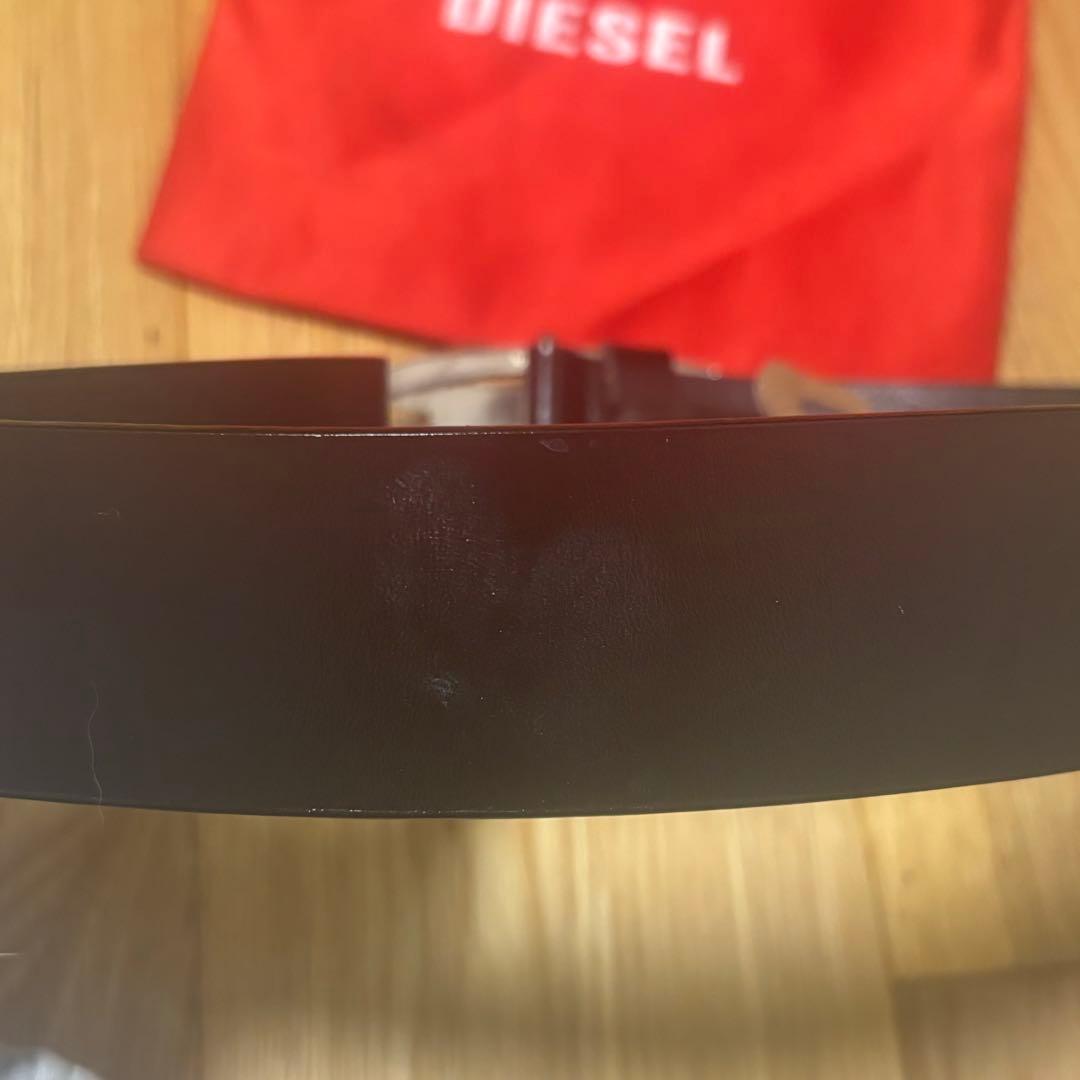 DIESEL ブラック ベルト レザーベルト