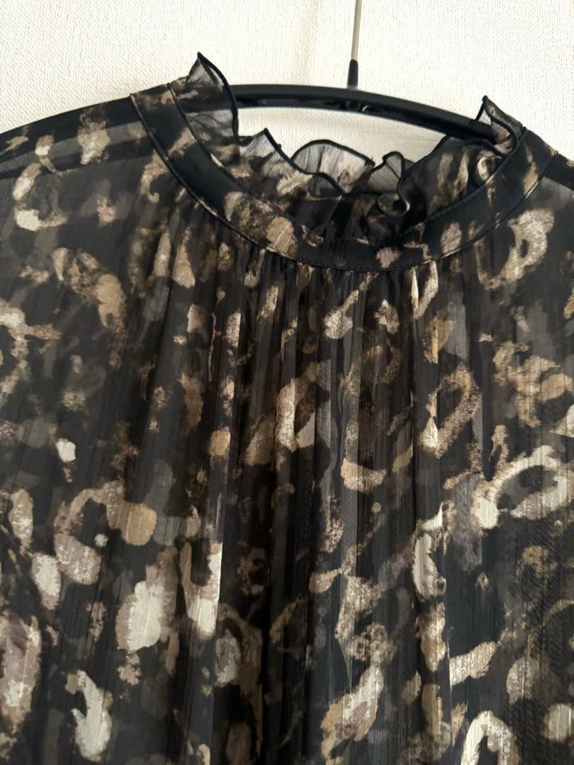 NOBLE レオパード柄マキシワンピース