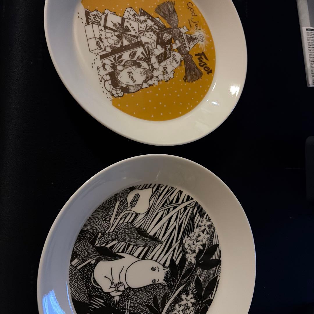 ムーミンとクリスマス皿セット