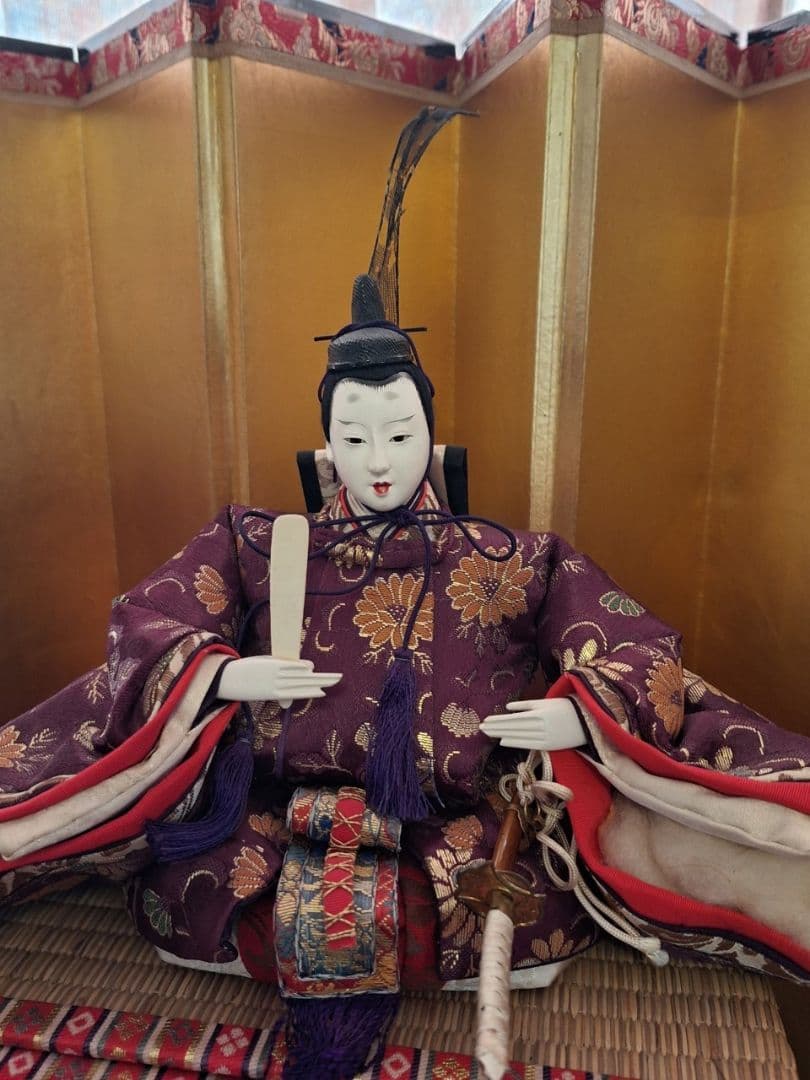 【逸品】1950年代日本製のビンテージひな人形/花やかな15人飾り五段飾り