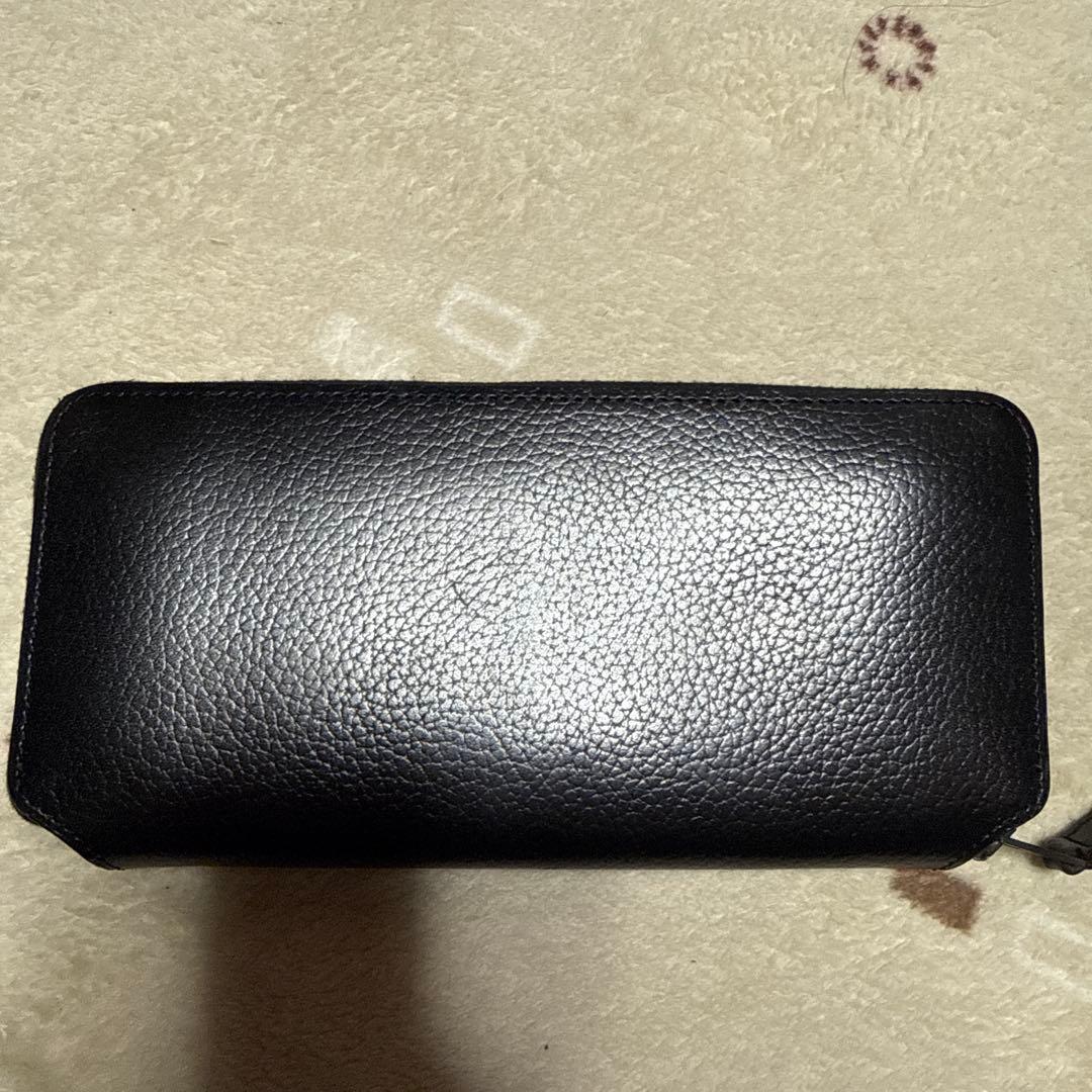 foot the coacher ブラック長財布