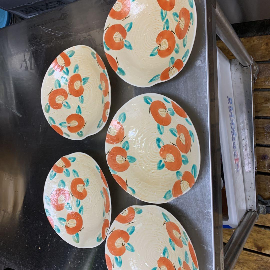 京焼、つばきの絵、