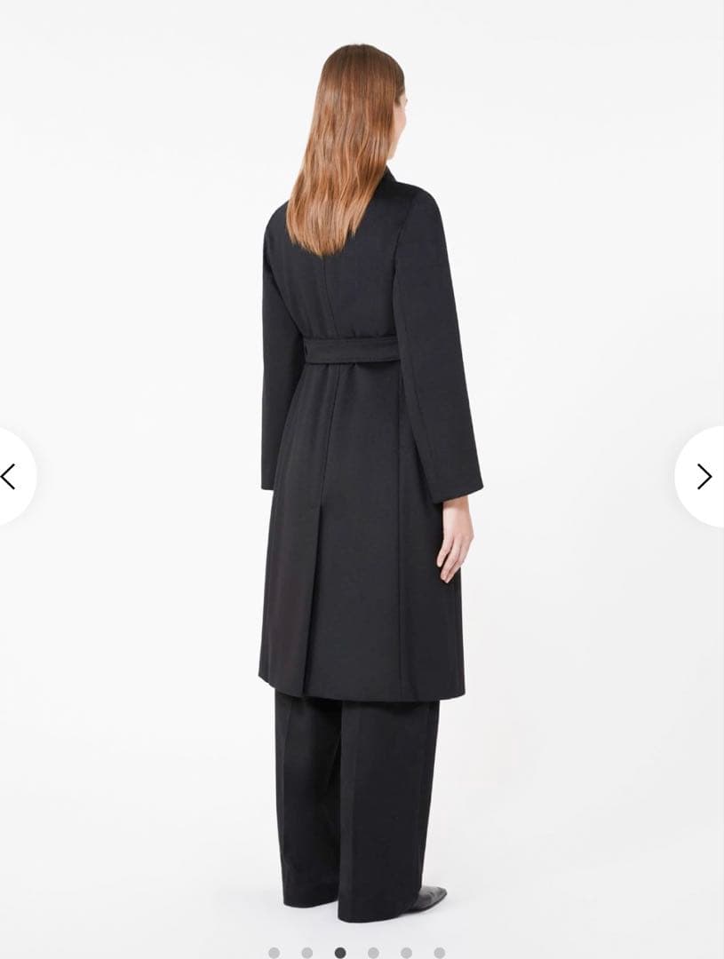 ★美品★マックスマーラ MaxMara Studio ブラック コート★