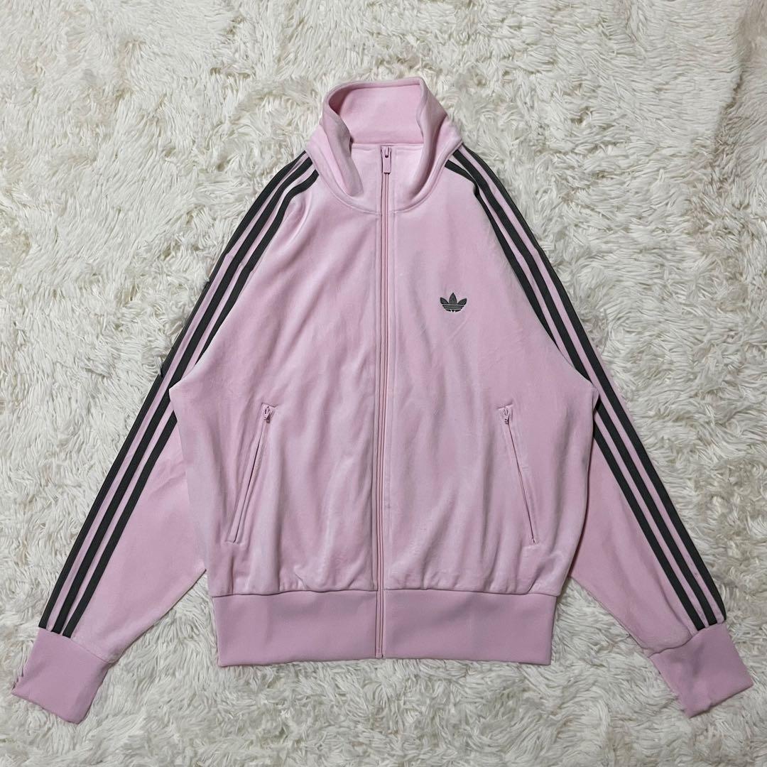 極美品 アディダスxSNIDEL ファイヤーバード トラックトップ XS ピンク
