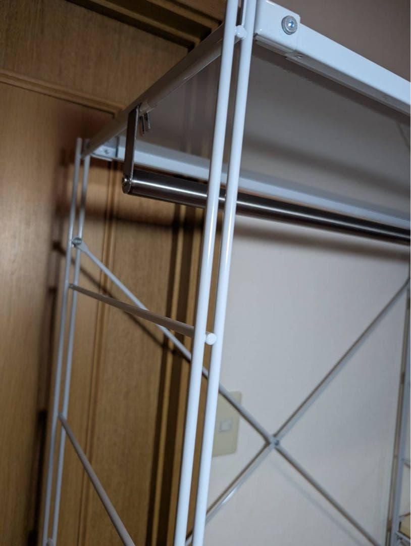 ■送料込■無印 MUJI スチールユニットシェルフ 衣類収納 ワードローブ棚家具