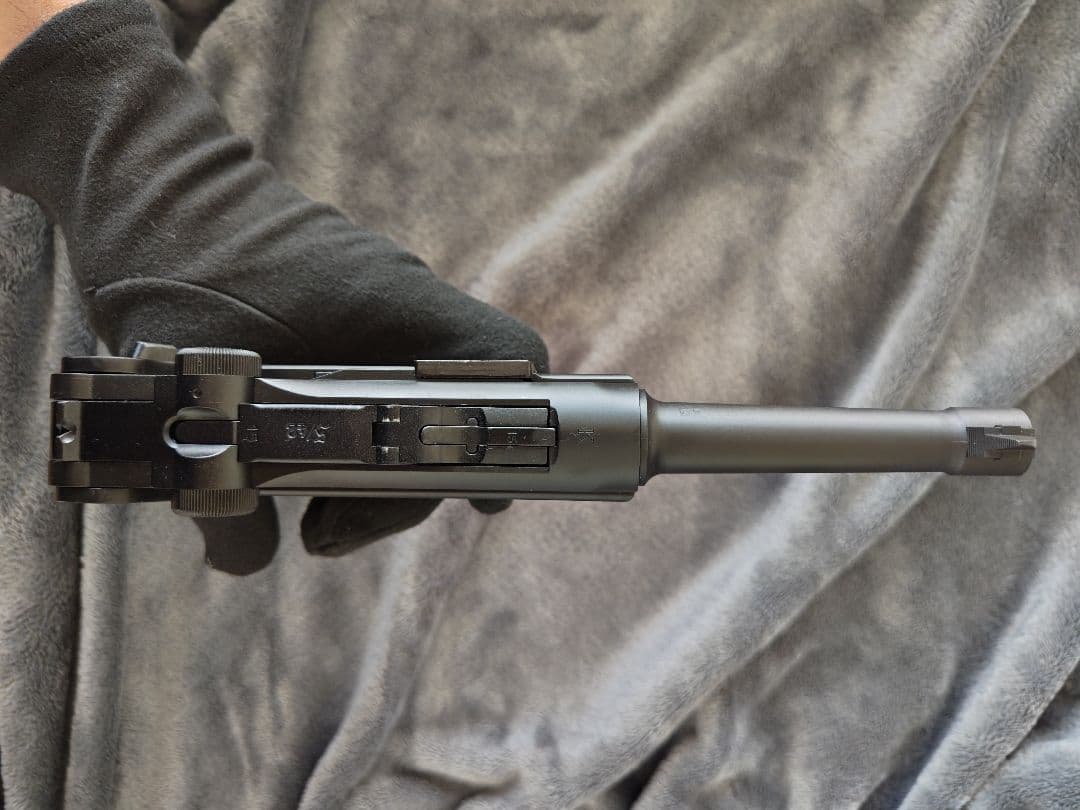 TANAKA LUGER P08 4inch HW ガスブロ マグ無 木グリ