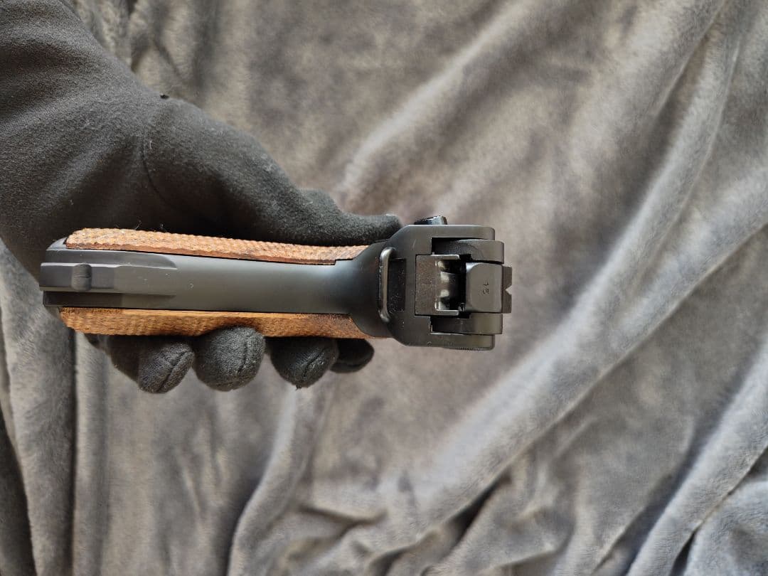 TANAKA LUGER P08 4inch HW ガスブロ マグ無 木グリ