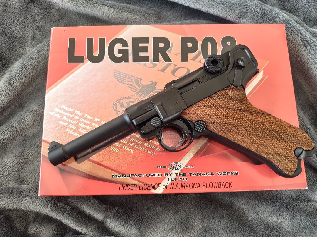 TANAKA LUGER P08 4inch HW ガスブロ マグ無 木グリ