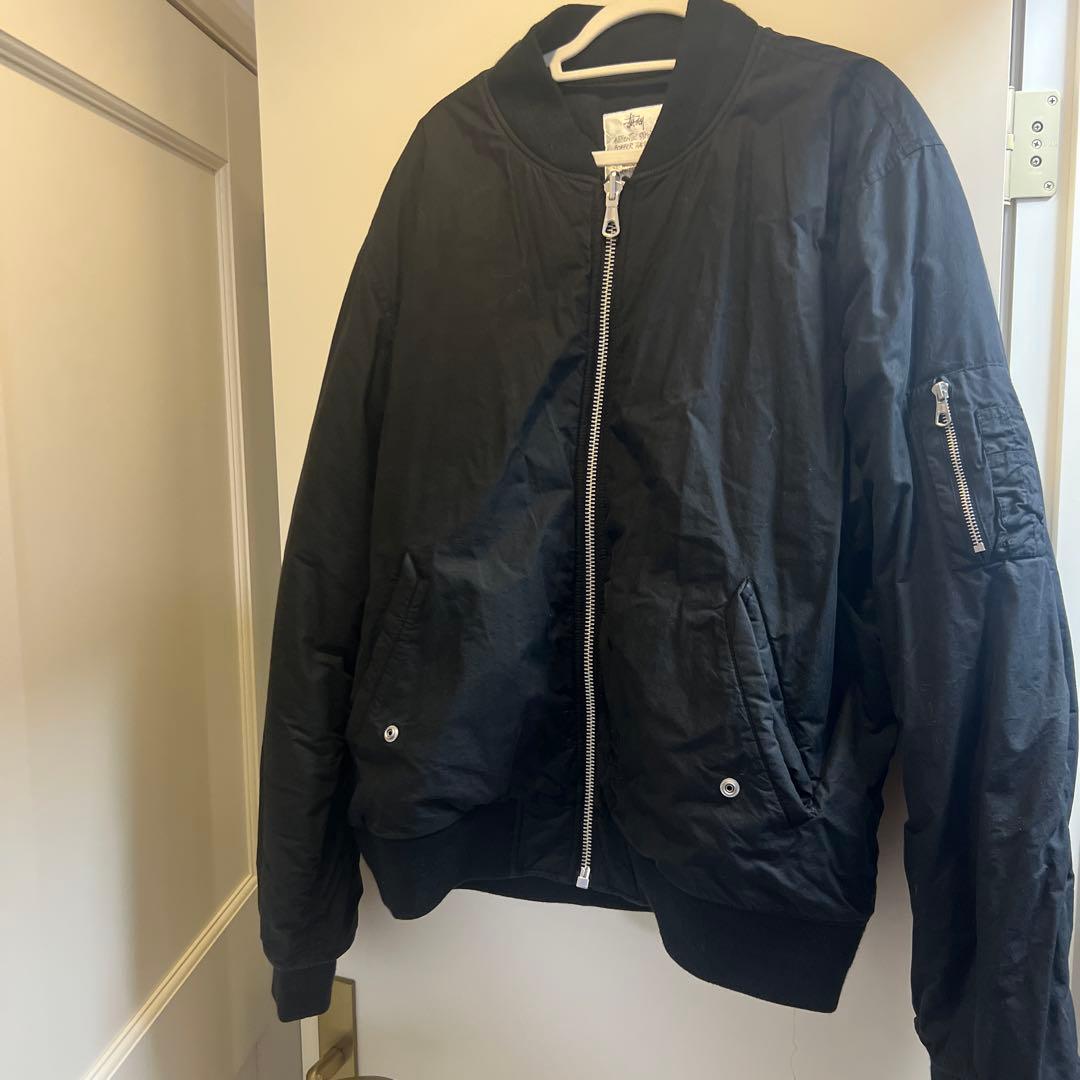 秋の断捨離！STUSSY coating bomber jacket