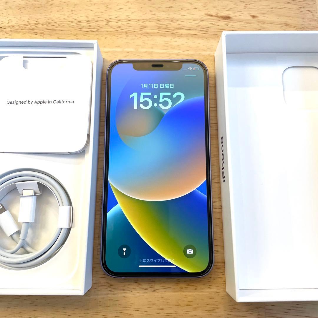 専用　【美品】iPhone12 64GB パープル SIMフリー