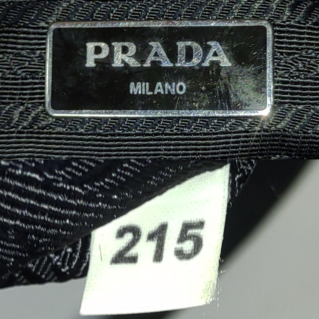 【美品】プラダ トートバッグ 2way サフィアーノ×ナイロン 黒 1BG061