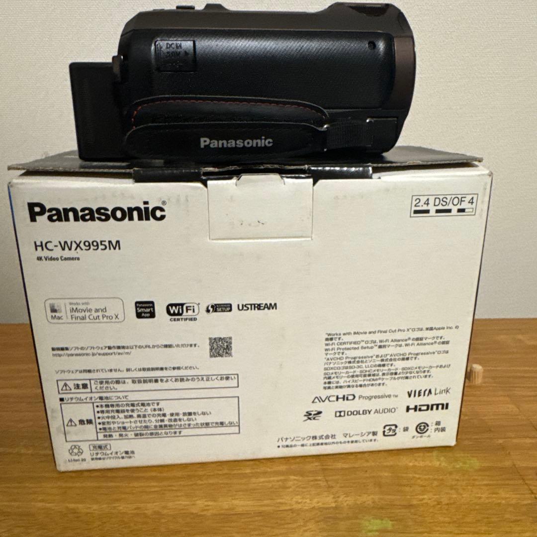 【値下8/17終了】 Panasonic HC-WX995M デジタル4Kビデオ