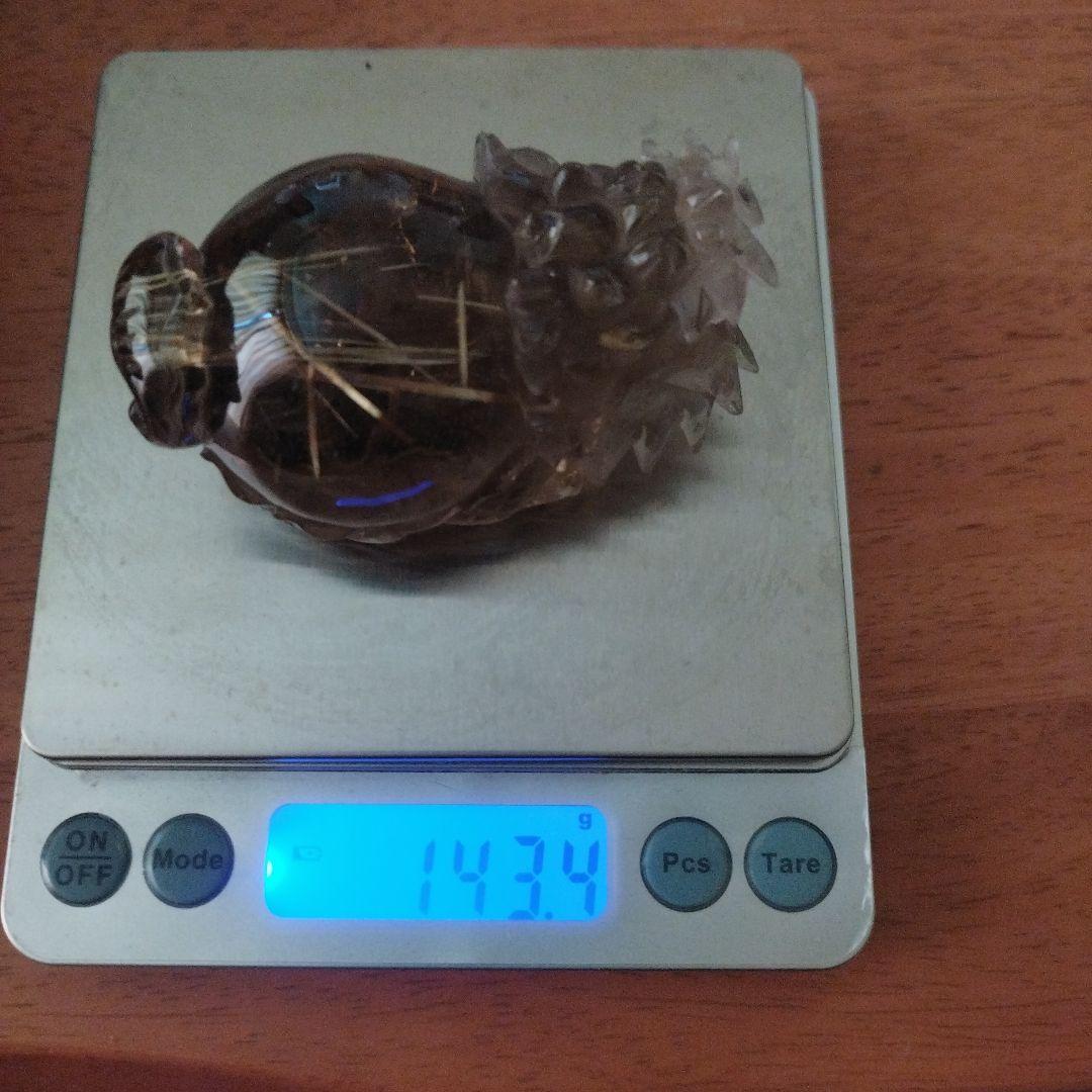 ロングイ　【龍亀】タイチンルチルクォーツ