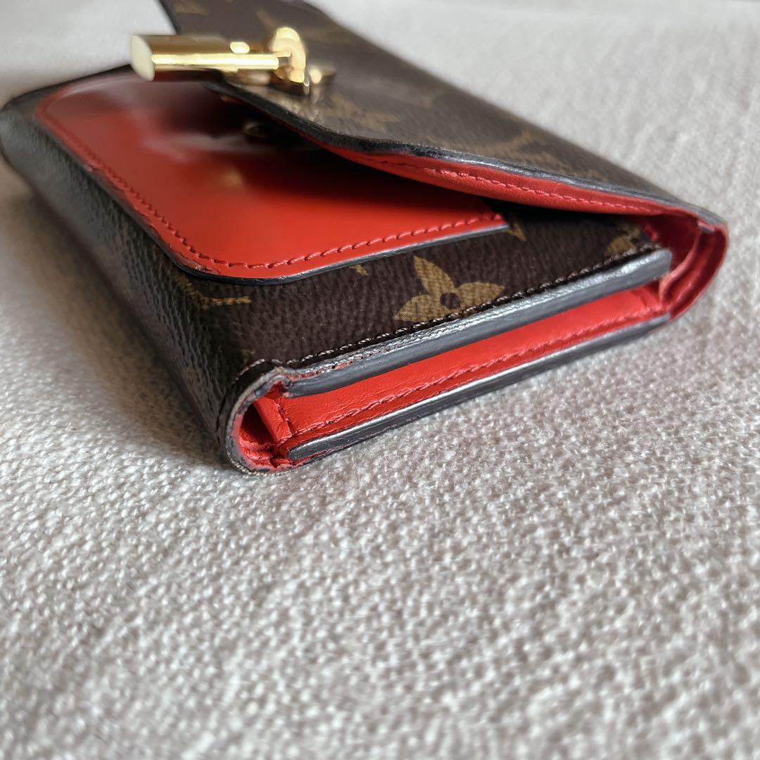 ルイ・ヴィトン 三つ折り財布 モノグラム ポルトフォイユフラワー コンパクト