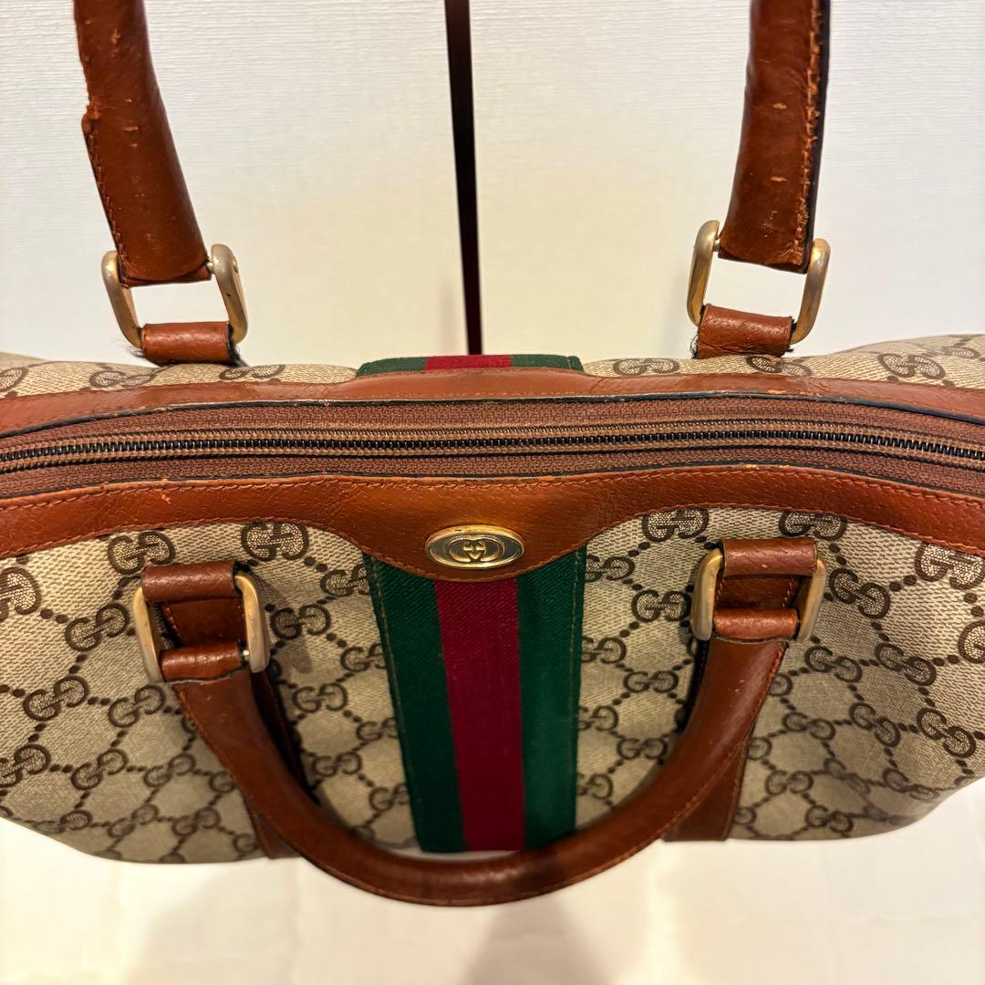GUCCI グッチ GG ボストン オールドグッチ 総柄 ミニボストン 大容量