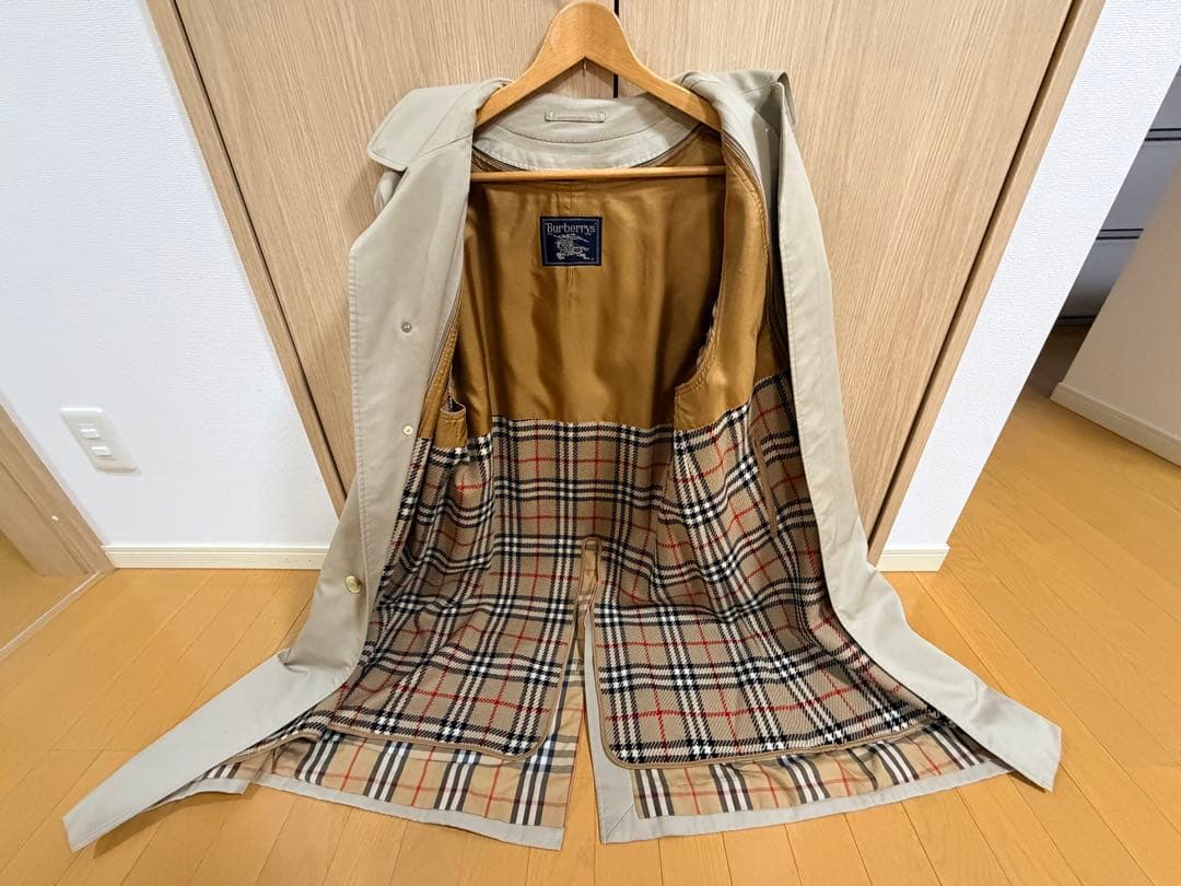 BURBERRY バーバリー ステンカラーコート ノバチェック メンズ L