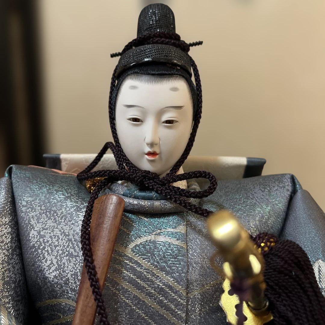 祐月　ゆめさきびな　親王飾り　大型雛人形セット +お手入れセット付き 男雛 女雛