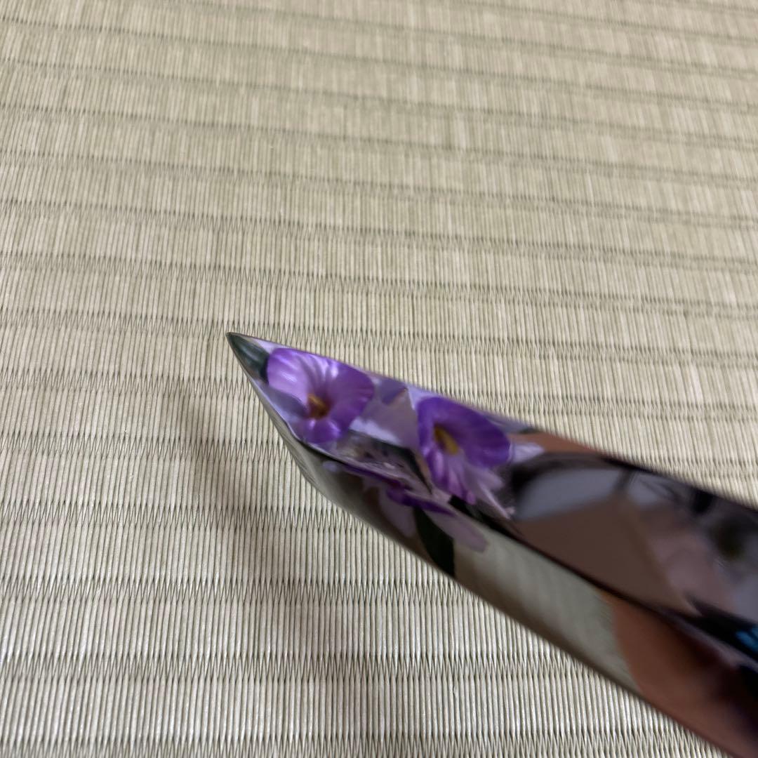 九寸　切り付け　V金10号 柳刃　包丁　和包丁　朴木　八角柄　本焼　鏡面仕上げ