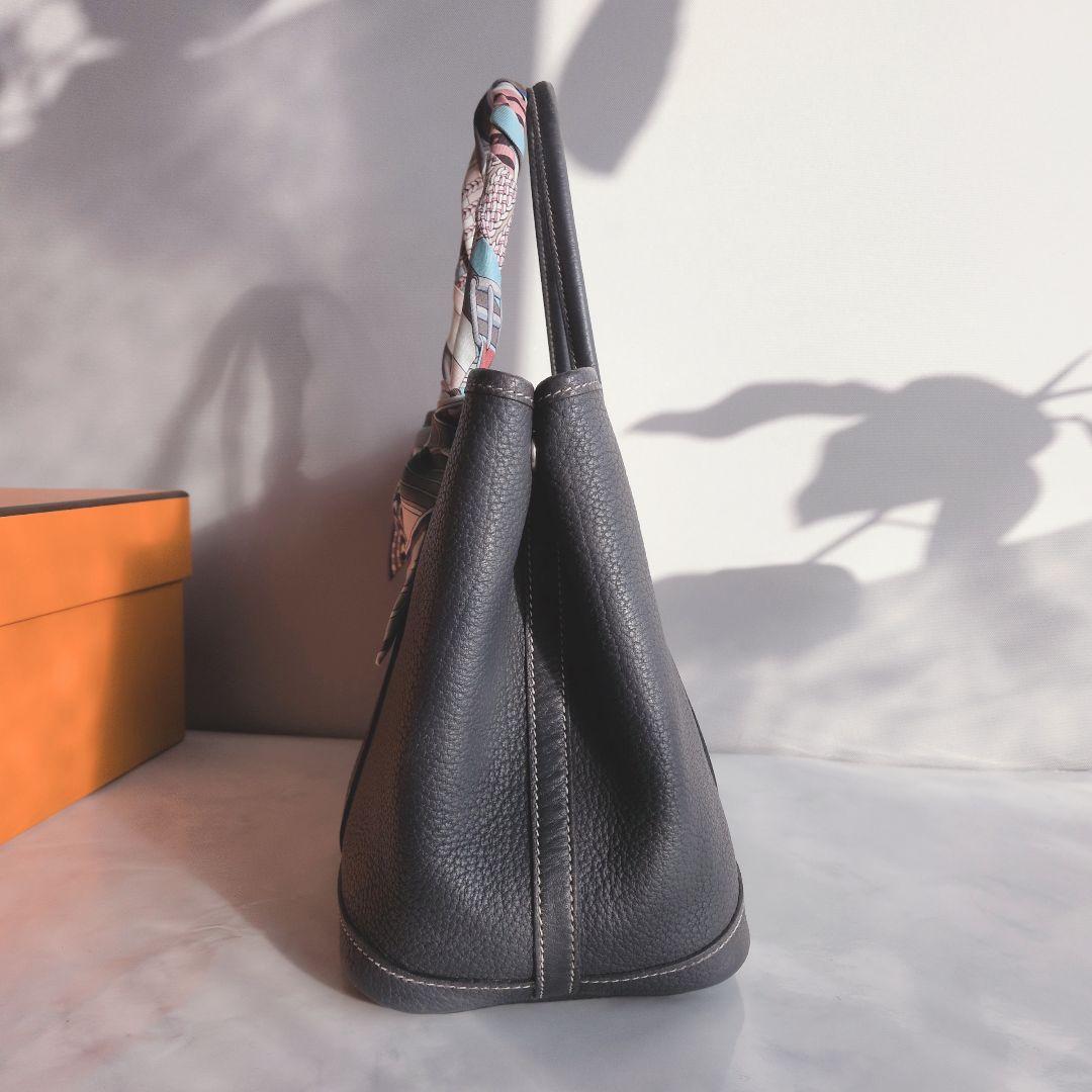 HERMES エルメス ガーデンパーティ TPM グレー トートバッグ*゜