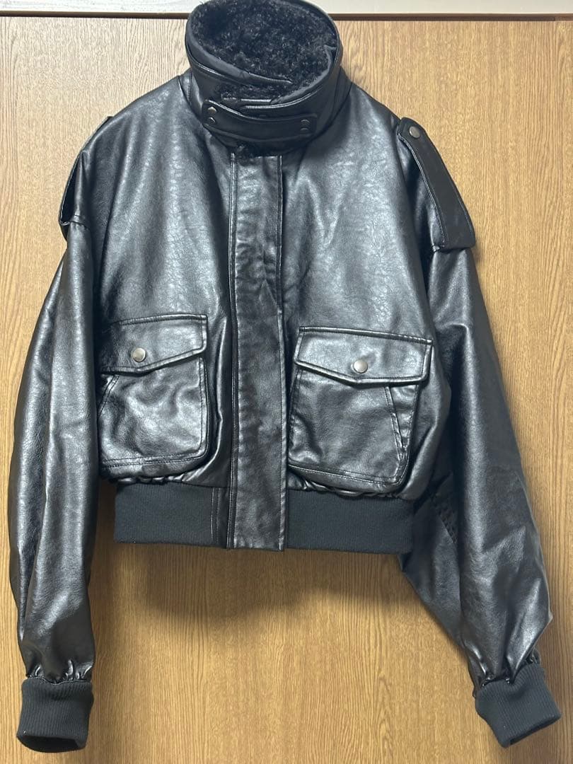 美品　ティーナジョジュン　フライトジャケット 3way ブラック