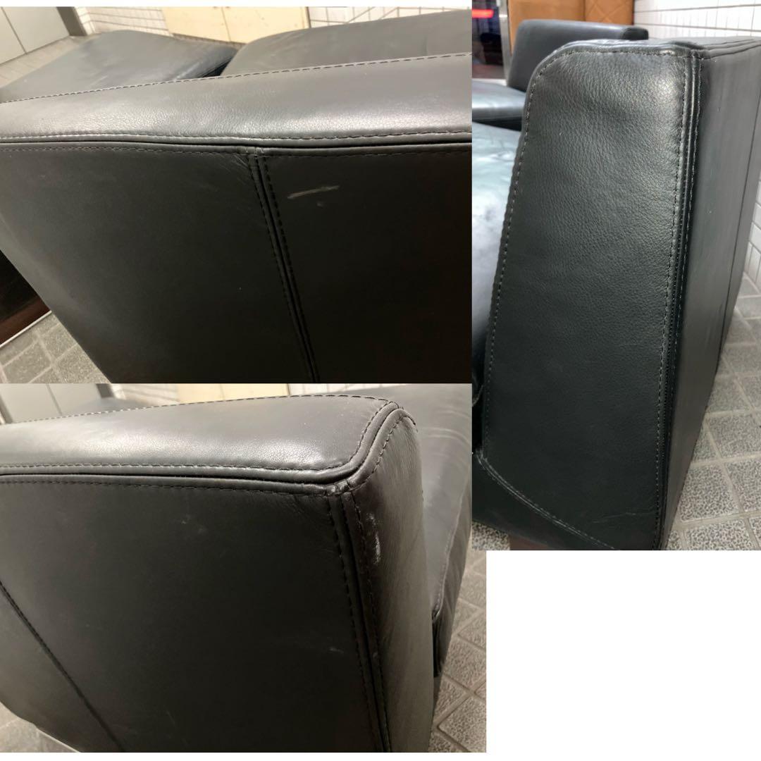 INCANTO DIVANIインカントIDC大塚家具 総革ユニット2人掛けソファ