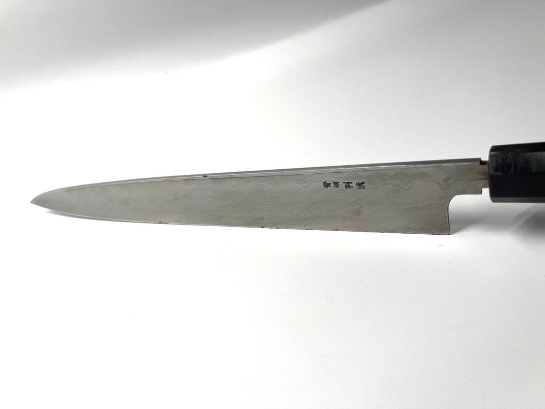 カリメロ　柳刃包丁　墨流し　青鋼　別誂