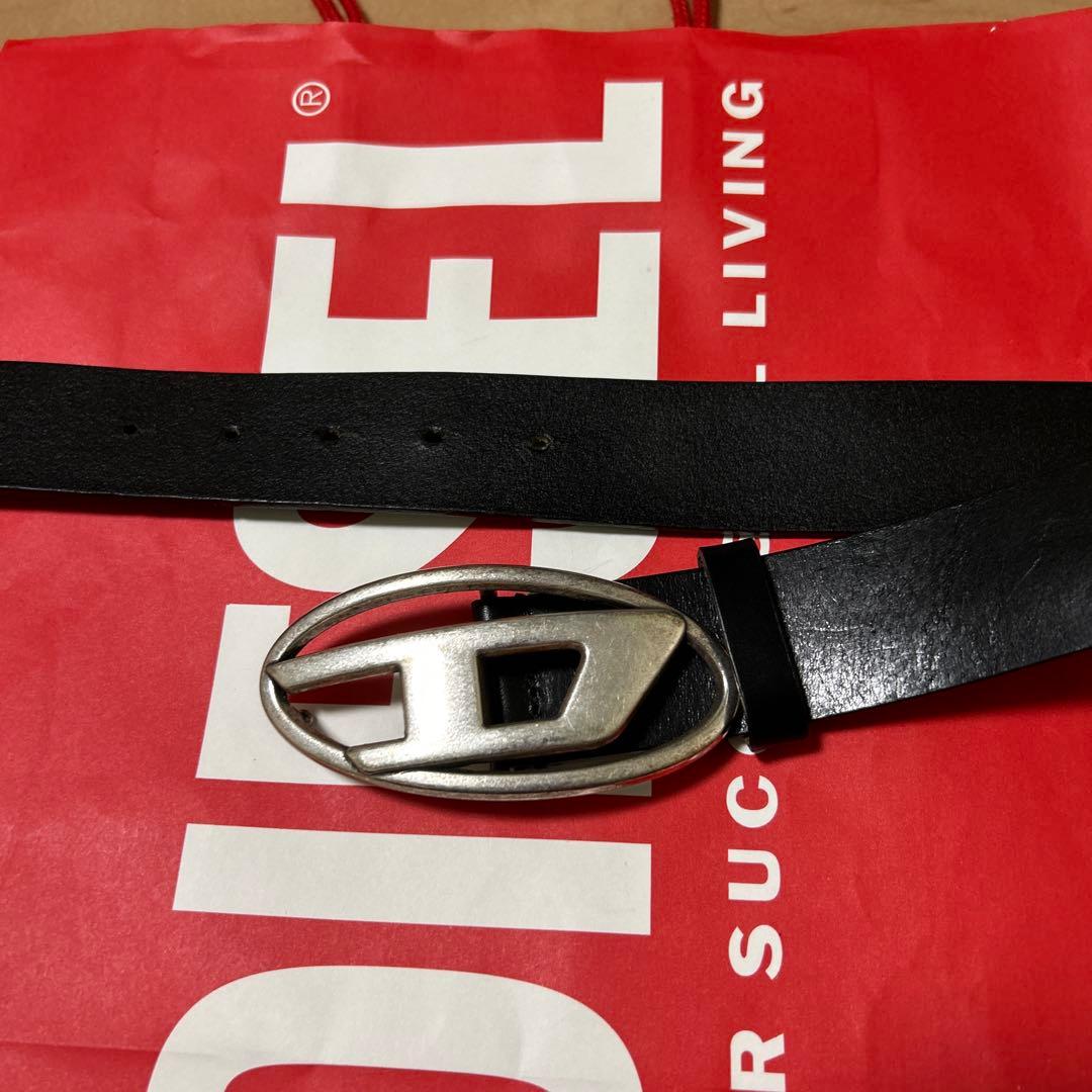 DIESEL 黒レザーベルト