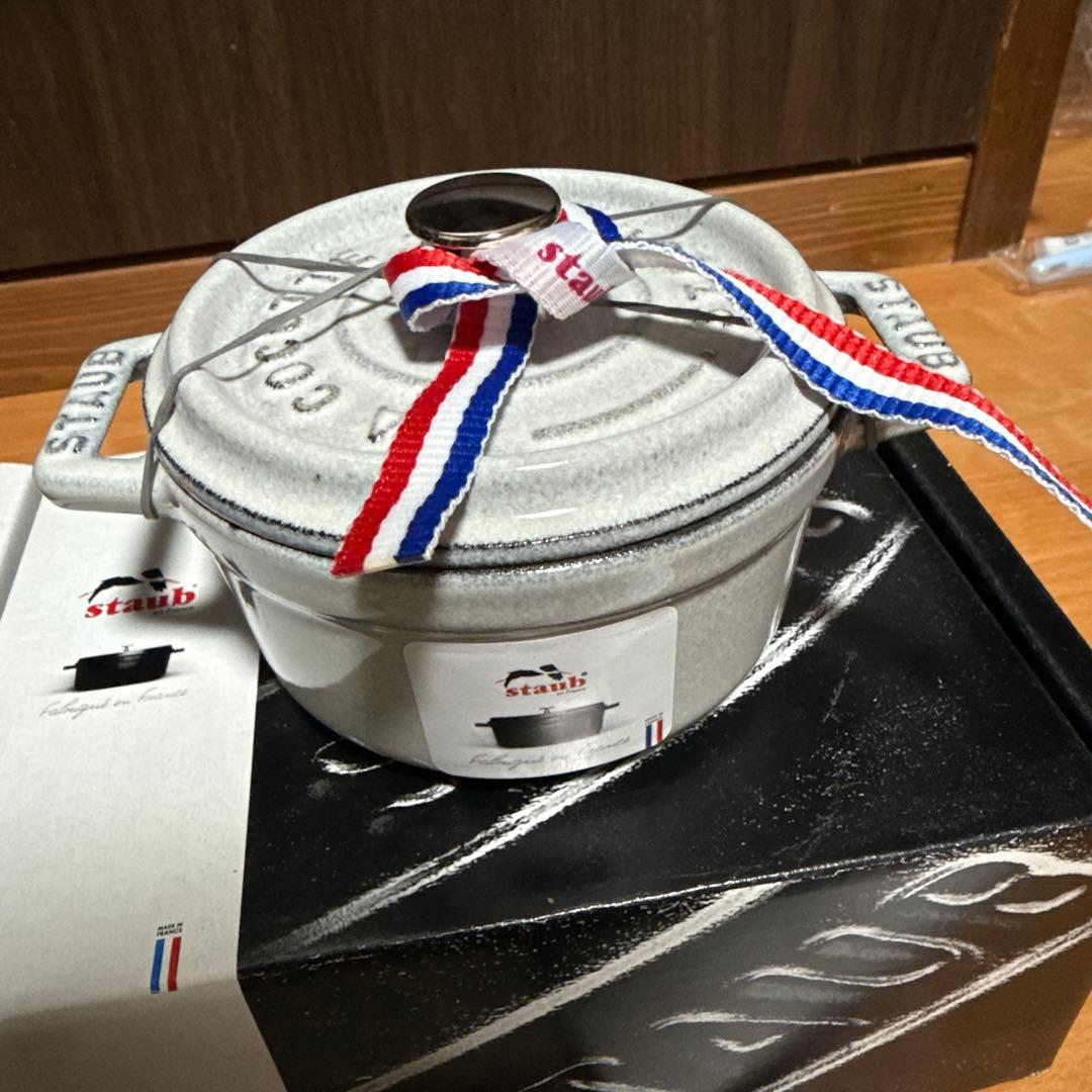 staub 　ピコ　ココット　ラウンド10cm　シフォンローズ　カンパーニュ