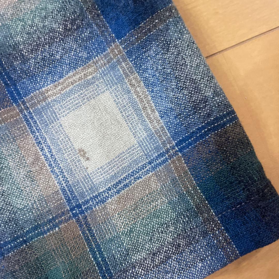 s*a様 青 ベージュ pendleton ウール ボードシャツ USA製 ビン