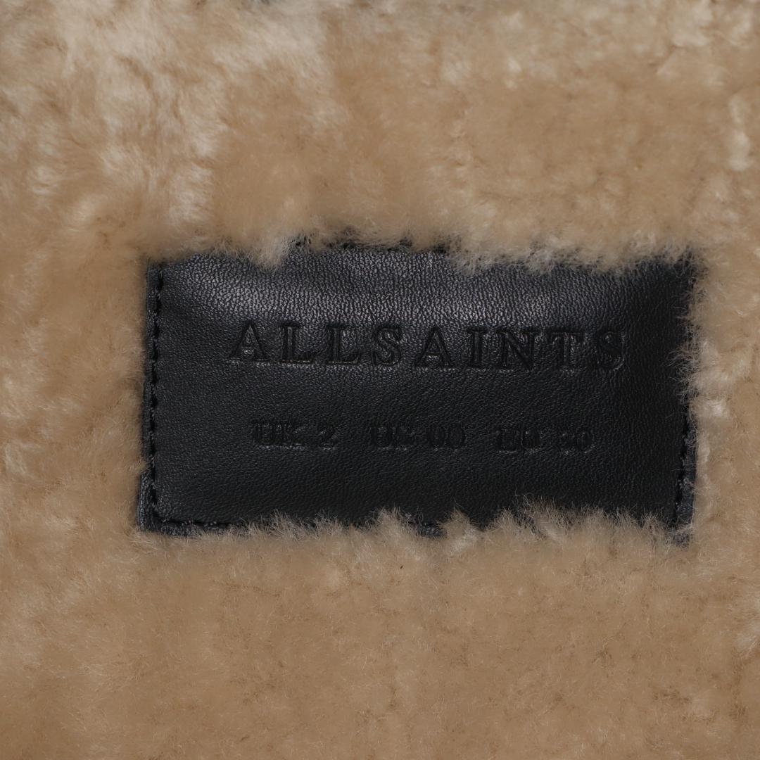 ALLSAINTS 16AW ムートンレザーライダース UK2 ファー レア
