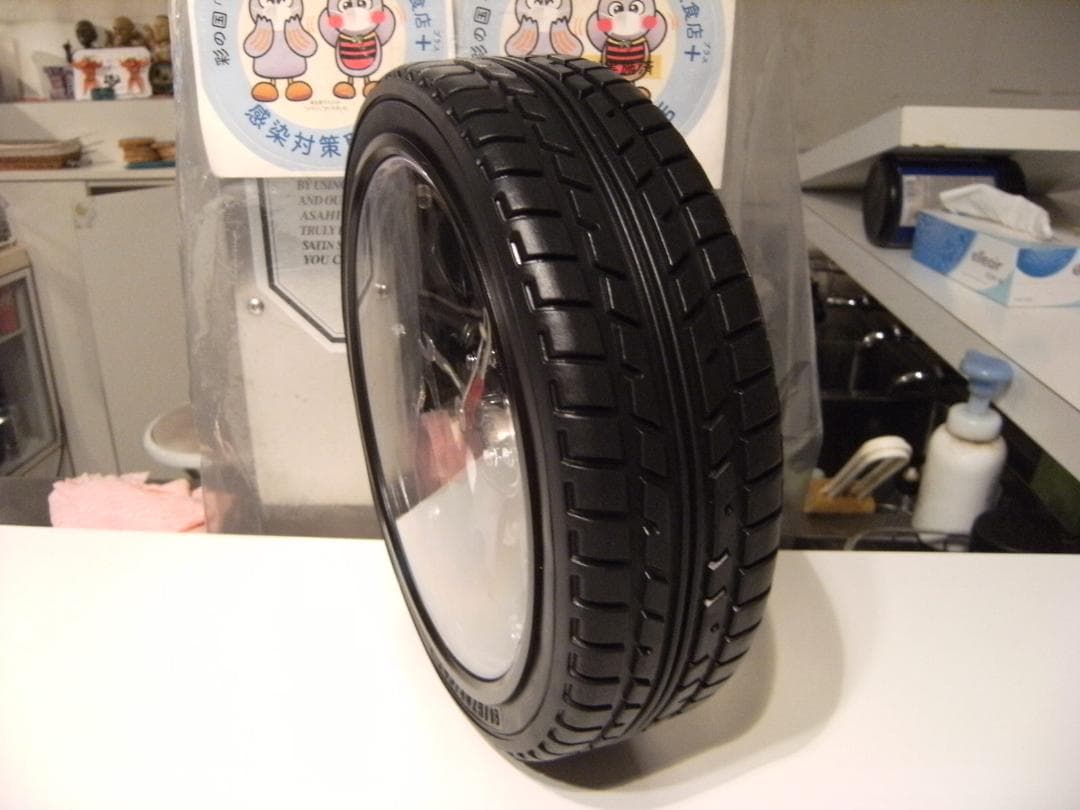 ホイール レインボー クロック タイヤ 時計★LED自動点灯 暗視センサー 旧車