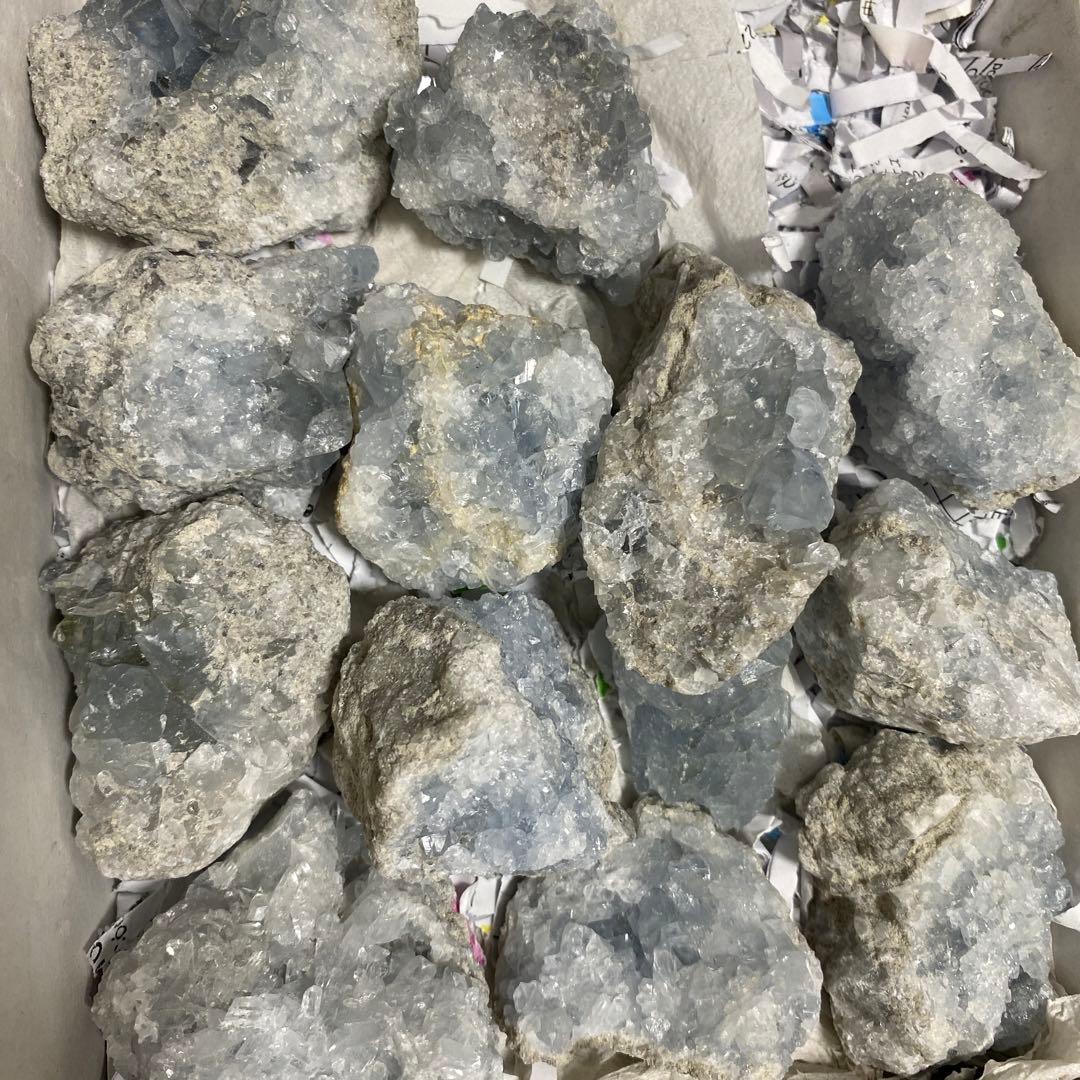 天然石セット　セレスタイト13個セット　まとめ売り