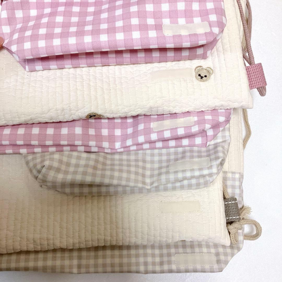 レッスンバッグ ✖️2 上履き入れ✖️2 ナップサック✖️2 ヌビ　くま刺繍