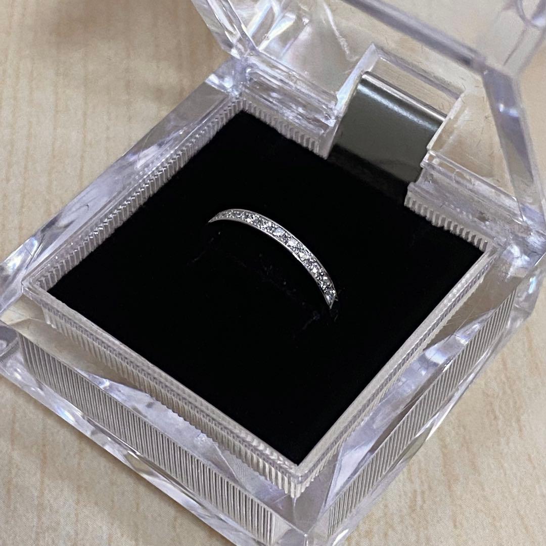 【最終価格♡出品2月中旬まで♡9号♡新品磨き】4℃ Pt950エタニティリング
