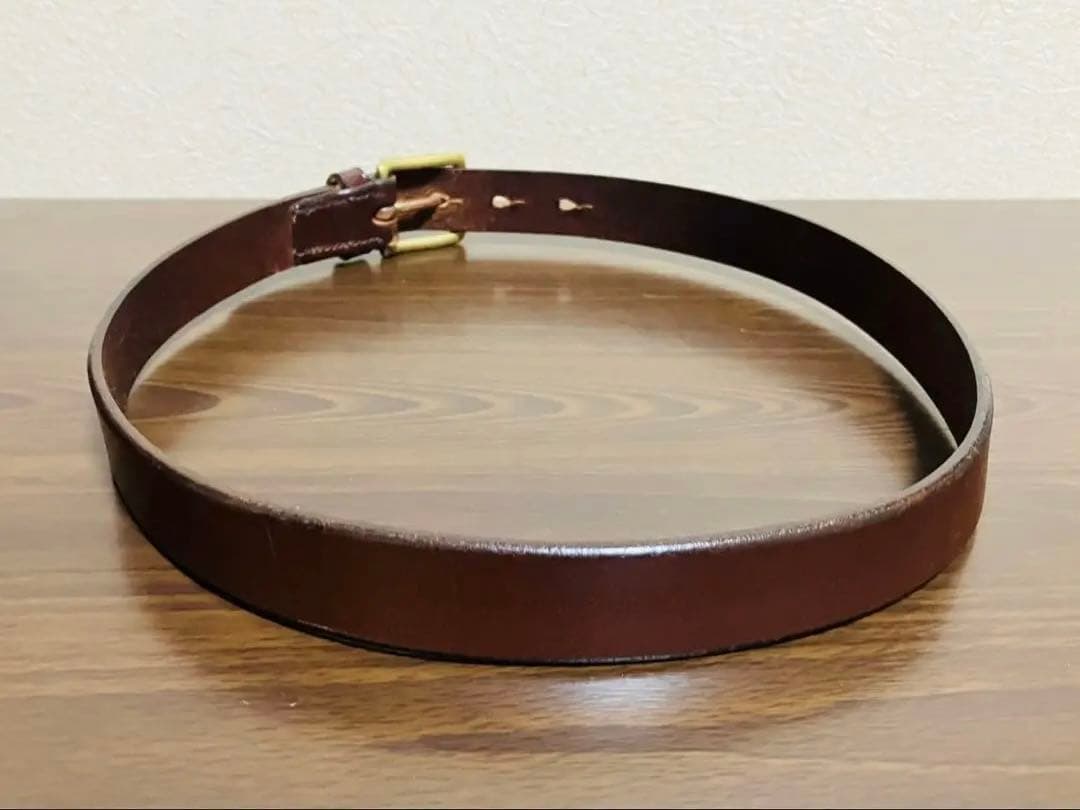 【美品】ジャベツクリフ　レザーベルト　ブラウン　英国　サドルレザー