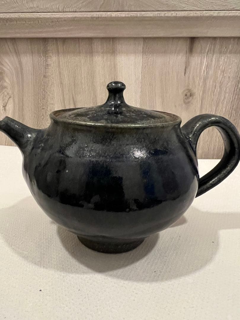 余宮隆　瑠璃釉　ポット　急須　新品未使用