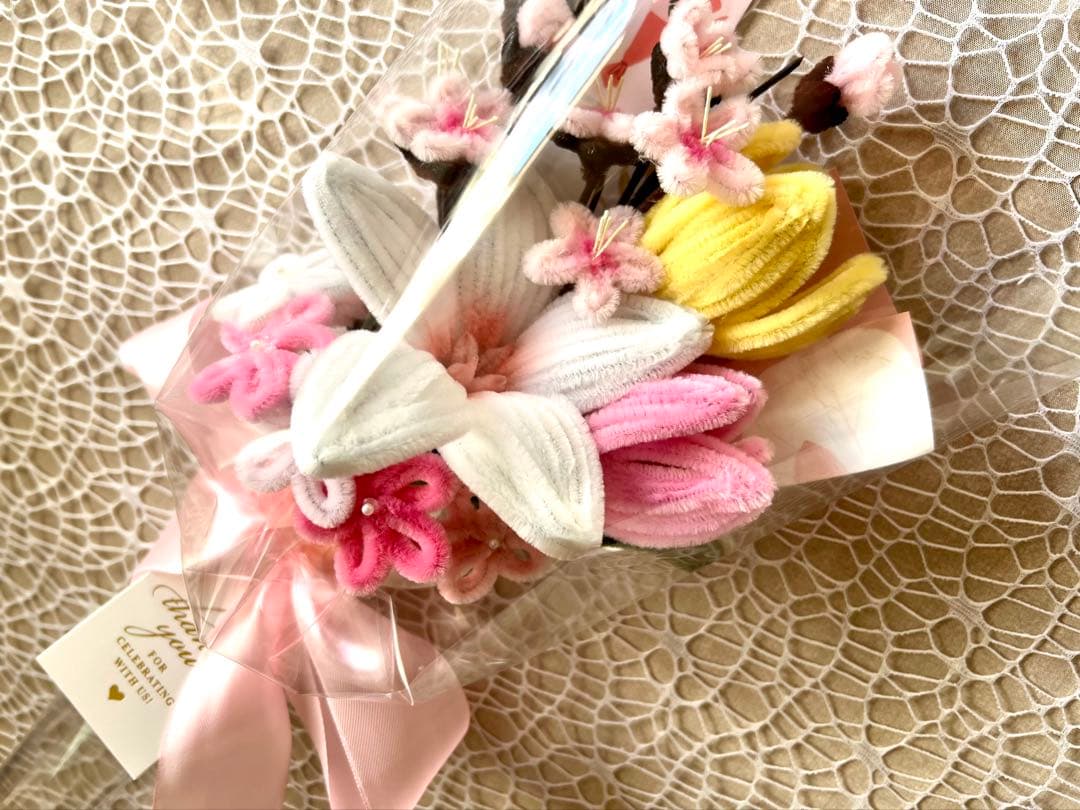 モールフラワー　春の花束　3点