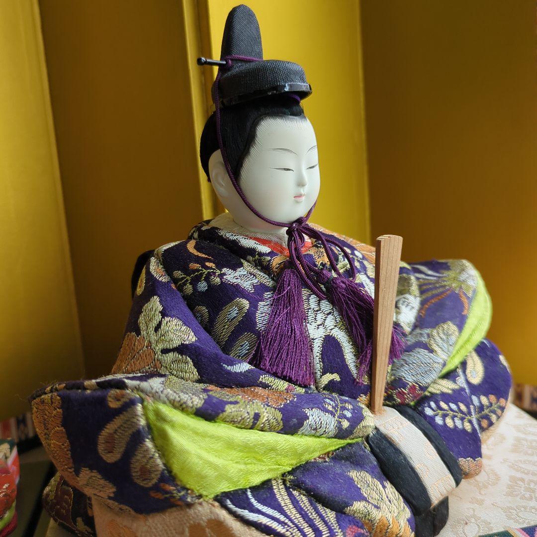 雛人形 木目込み ひなまつり 台座 屏風付 お雛様 御内裏様 お雛様