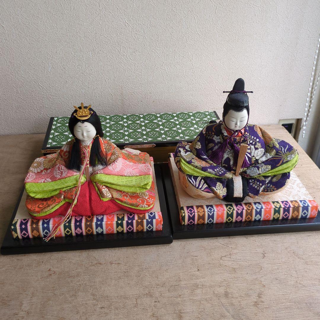 雛人形 木目込み ひなまつり 台座 屏風付 お雛様 御内裏様 お雛様
