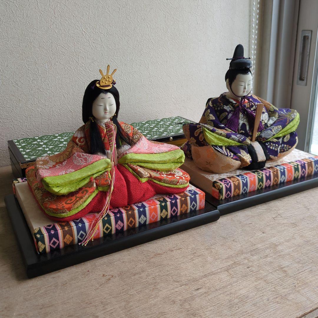 雛人形 木目込み ひなまつり 台座 屏風付 お雛様 御内裏様 お雛様
