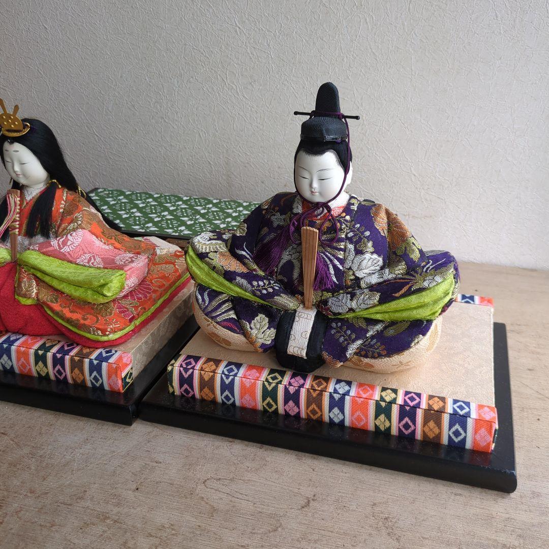 雛人形 木目込み ひなまつり 台座 屏風付 お雛様 御内裏様 お雛様