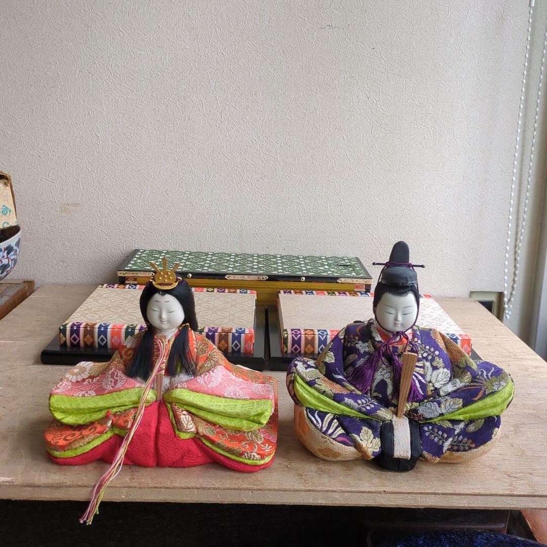 雛人形 木目込み ひなまつり 台座 屏風付 お雛様 御内裏様 お雛様